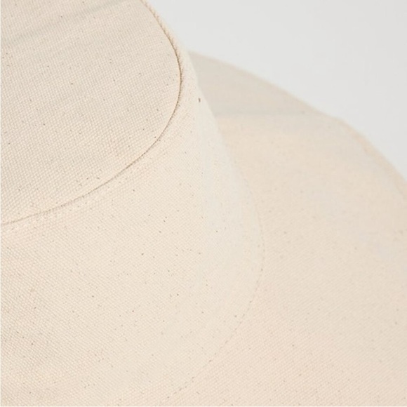 WYETH Sun Resort Hat Canvas Natural Ecru Cream Wide-Brim Hat Packable - Picture 3 of 16